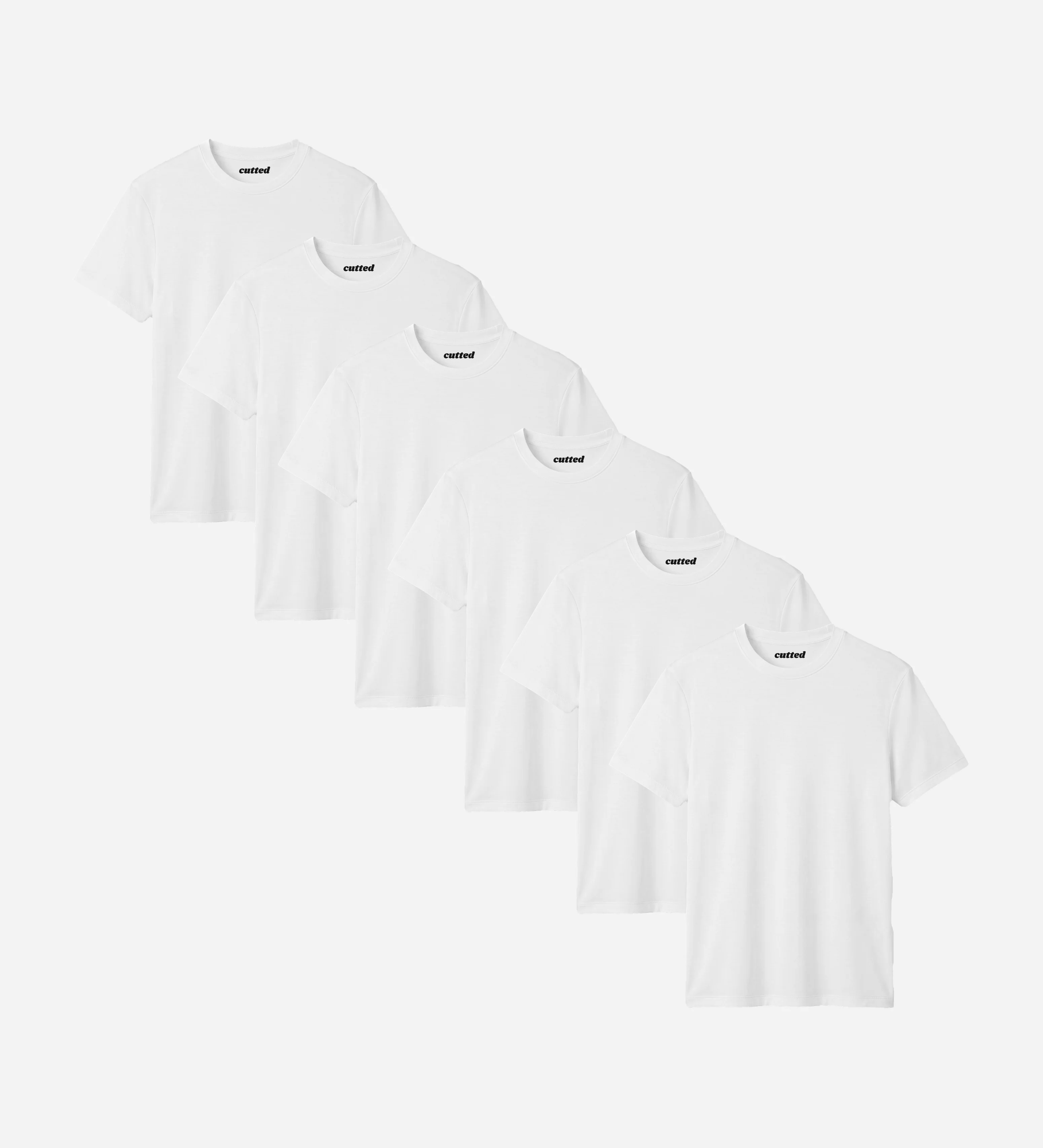 All White Bamboo T-Shirt 6er Pack