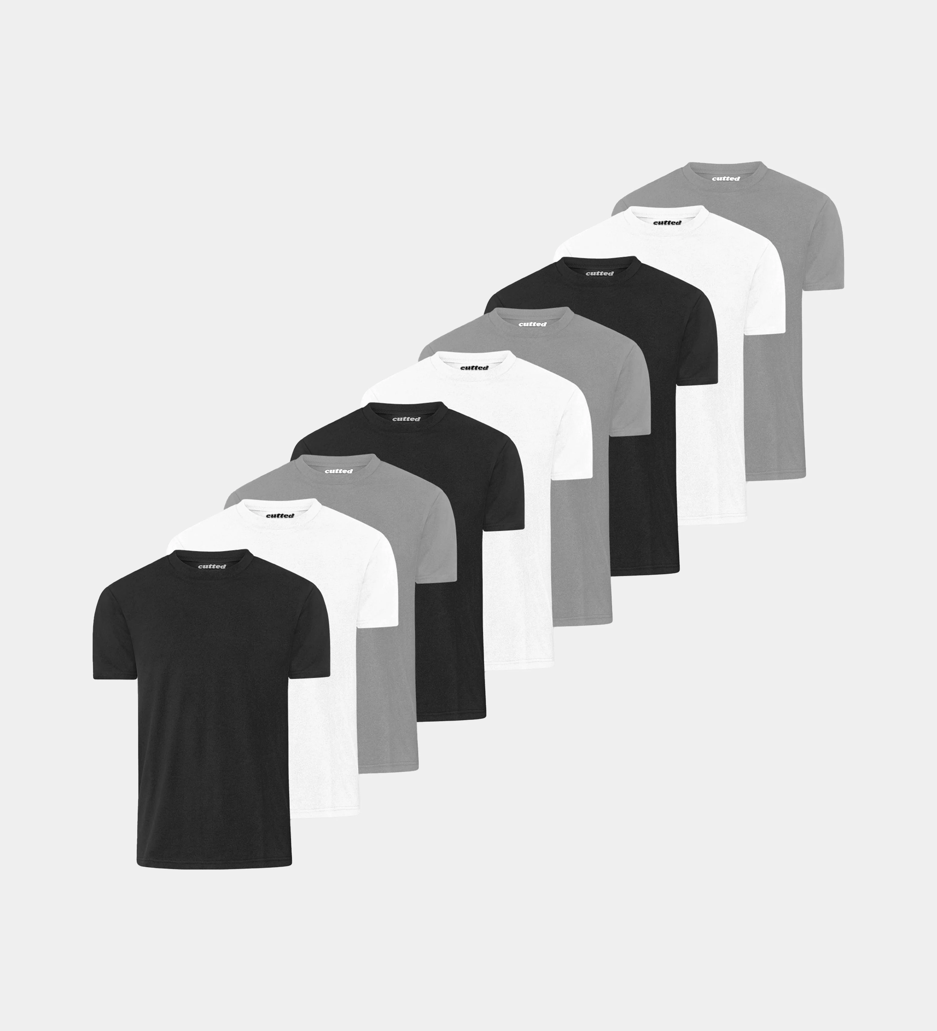 Rundhals T-Shirts für kräftige Männer
